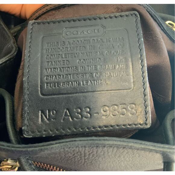 Vintage Y2K Coach 9858 Legacy Black Backpack - Picture 11 of 12